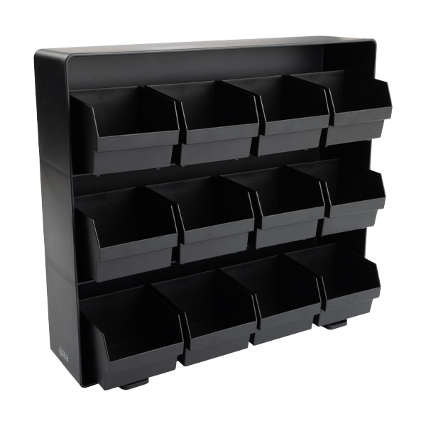 123 encre organisateur de thé (12 compartiments) - noir 302561 - 2