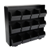 123 encre organisateur de thé (12 compartiments) - noir 302561 - 2