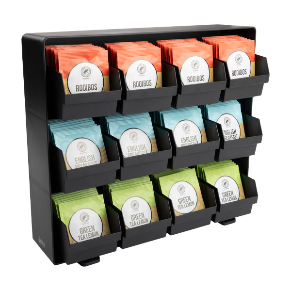 123 encre organisateur de thé (12 compartiments) - noir 302561 - 4