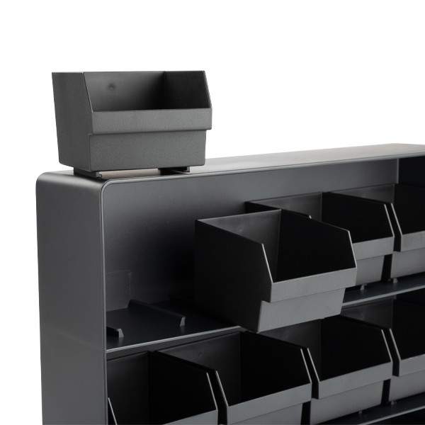 123 encre organisateur de thé (12 compartiments) - noir 302561 - 5
