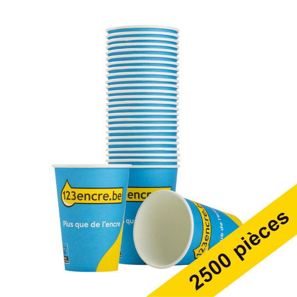 123encre.be gobelets à café en carton 180 ml (2500 pièces) 390691 - 1