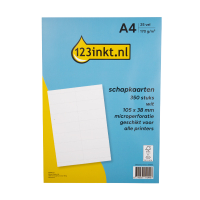 123inkt 123encre étiquettes d'étagères 105 x 38 mm (350 pièces) - blanc C32258-25C 301973