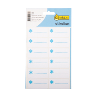 123inkt 123encre étiquettes de congélation 23 x 50 mm (60 étiquettes) - blanc/bleu 3770C 59371C 301494