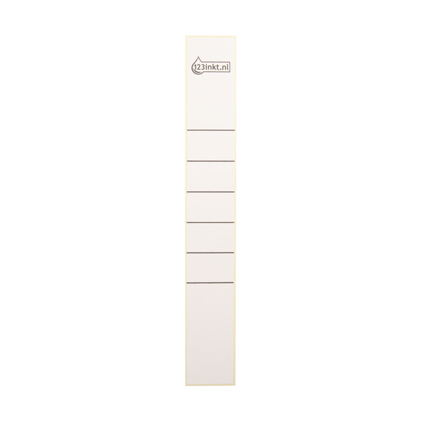 123inkt 123encre étiquettes de dos autocollantes étroites 39 x 285 (10 pièces) - blanc 16480001C 301660 - 1