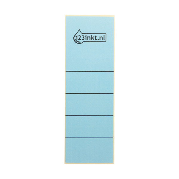 123inkt 123encre étiquettes de dos autocollantes larges 61 x 191 mm (10 pièces) - bleu 16420035C 301654 - 1