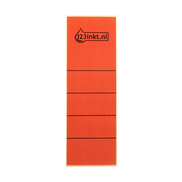 123inkt 123encre étiquettes de dos autocollantes larges 61 x 191 mm (10 pièces) - rouge 16420025C 301658 - 1