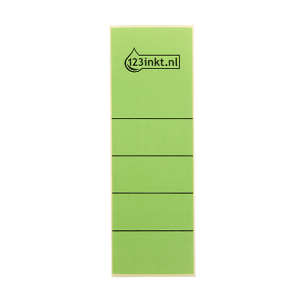 123inkt 123encre étiquettes de dos autocollantes larges 61 x 191 mm (10 pièces) - vert 16420055C 301657 - 1
