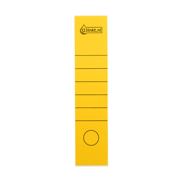 123inkt 123encre étiquettes de dos autocollantes larges 61 x 285 mm (10 pièces) - jaune 16400015C 301650 - 1
