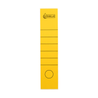 123inkt 123encre étiquettes de dos autocollantes larges 61 x 285 mm (10 pièces) - jaune 16400015C 301650