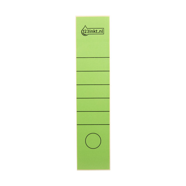123inkt 123encre étiquettes de dos autocollantes larges 61 x 285 mm (10 pièces) - vert 16400055C 301651 - 1