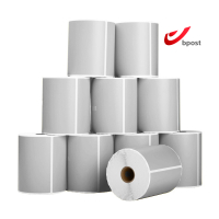 123encre étiquettes d'expédition Bpost 102 x 152 mm (10 pièces) - argent 653334