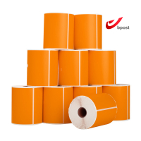 123encre étiquettes d'expédition Bpost 102 x 152 mm (10 pièces) - orange 653328