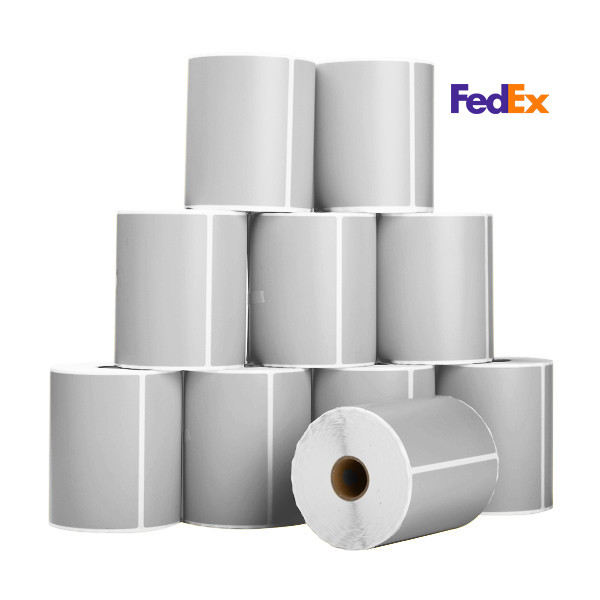 123encre étiquettes d'expédition FedEx 102 x 152 mm (10 pièces) - argent 653274 - 1