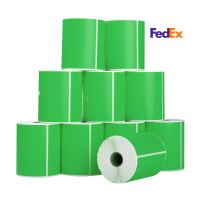 123encre étiquettes d'expédition FedEx 102 x 152 mm (10 pièces) - vert 653270