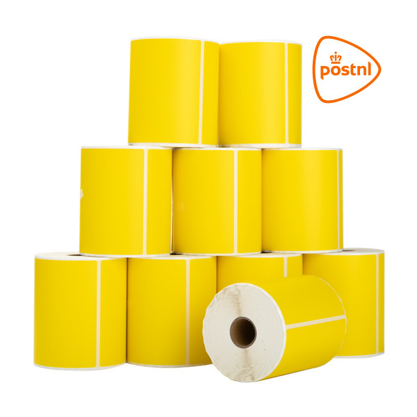 123encre étiquettes d'expédition pour PostNL 102 x 152 mm (10 pièces) - jaune 089390 - 1