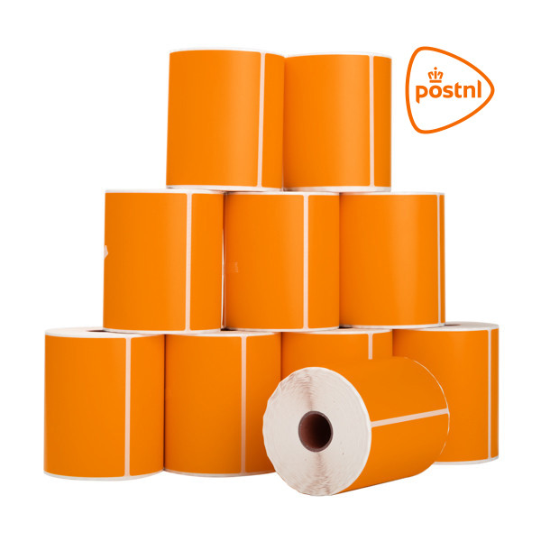 123encre étiquettes d'expédition pour PostNL 102 x 152 mm (10 pièces) - orange 089389 - 1
