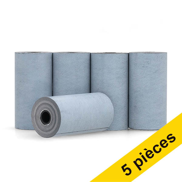 123encre Blue4est rouleau de caisse thermique 57 x 30 x 8 mm 48 grammes (5 pièces) 303644 - 1