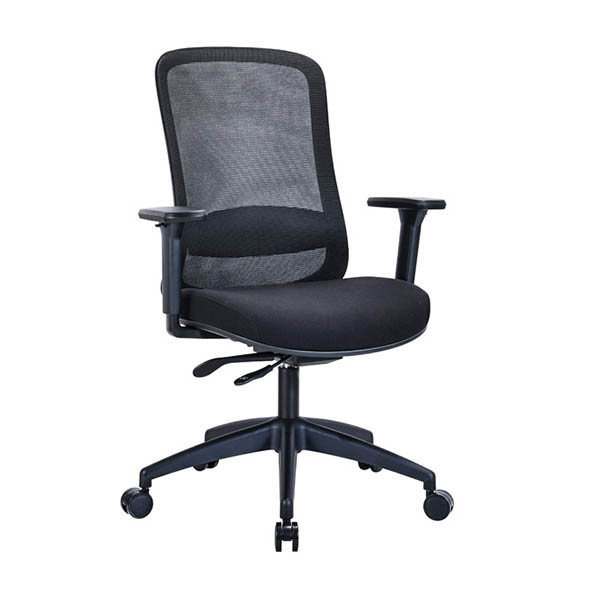 123encre Business Ecoline chaise de bureau mesh - noir 302669 - 1