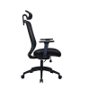 123encre Business Ecoline chaise de bureau mesh (avec appui-tête) - noir 302696 123encre Business Ecoline chaise de bureau mesh (avec appui-tête) - noir 302696 - 3