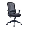 123encre Economic Ecoline chaise de bureau mesh -  noir 302668 - 1