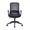 123encre Economic Ecoline chaise de bureau mesh -  noir 302668 - 2