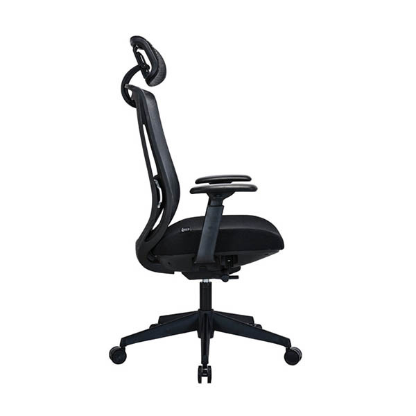 123encre Executive Officeline chaise de bureau mesh (avec appui-tête) - noir 302697 - 3