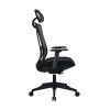 123encre Executive Officeline chaise de bureau mesh (avec appui-tête) - noir 302697 - 3