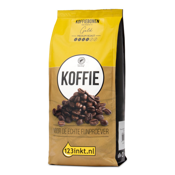 123inkt 123encre Gold grains de café torréfaction moyenne 1 kg 52207C 300968 - 1