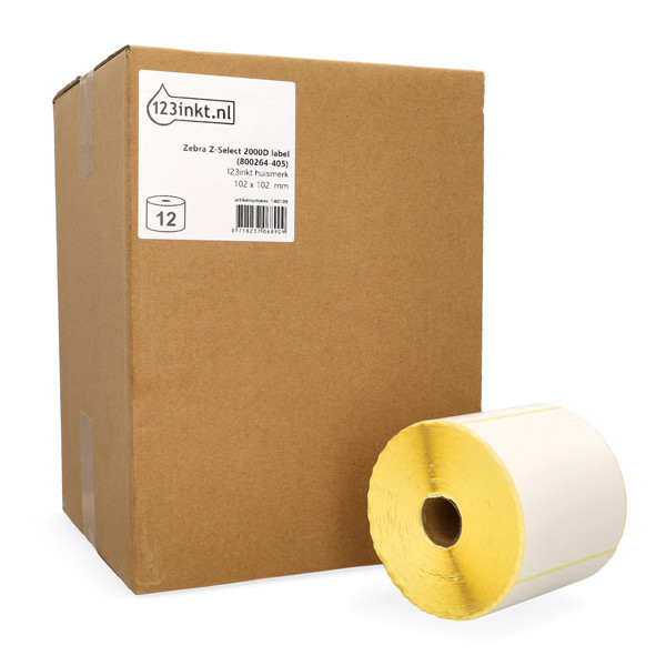 123encre LM330d 2000D étiquette d'entrepôt 102 x 102 mm (12 rouleaux) 089411 - 1