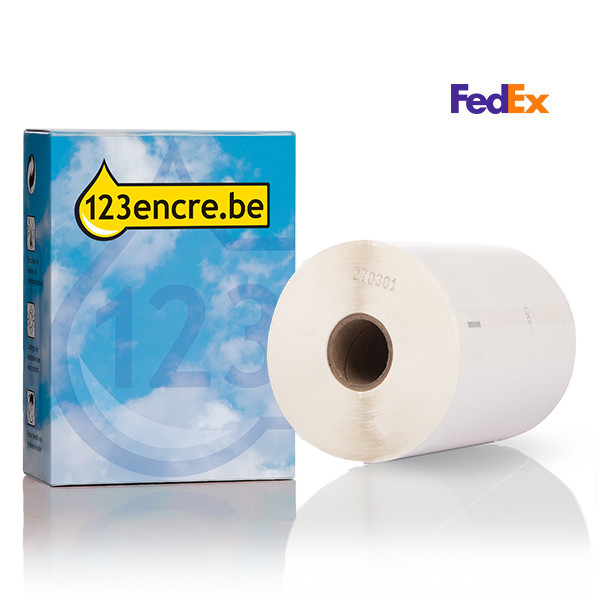 123encre LW650XL PRO étiquettes d'expédition FedEx extra larges et durables (104 x 159 mm) 653263 - 1