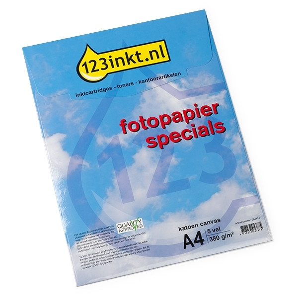 123inkt 123encre Specials toile coton 380 g/m² A4 (5 feuilles)  064174 - 1