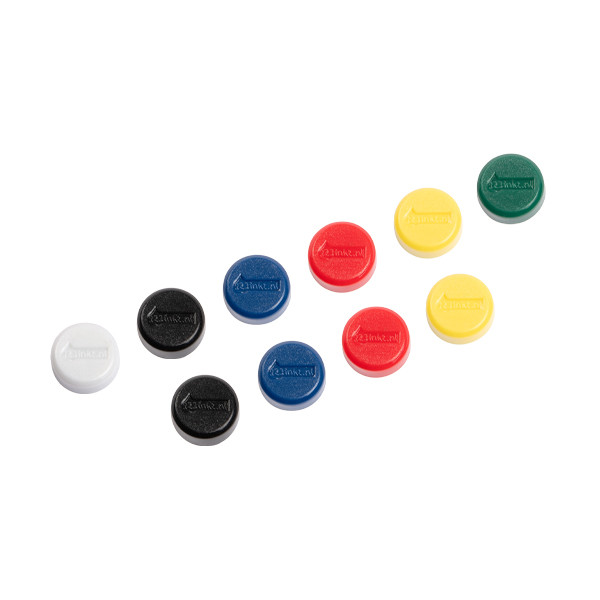 123inkt 123encre aimants 15 mm (10 pièces) - assorti 6161599C 301258 - 1