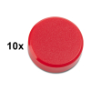 123encre aimants 30 mm (10 pièces) - rouge
