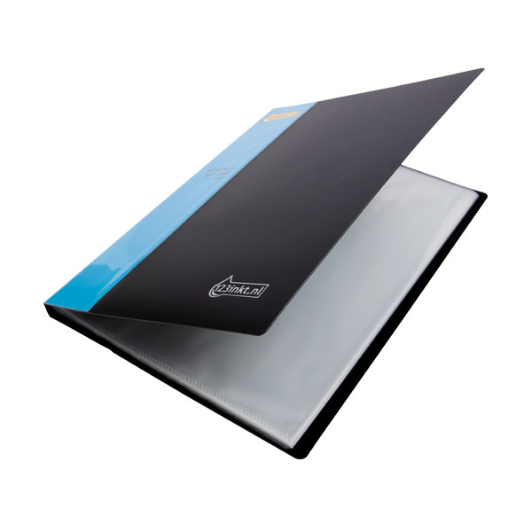 123encre album de présentation avec insert A4 (50 pochettes) - noir 301594 - 3