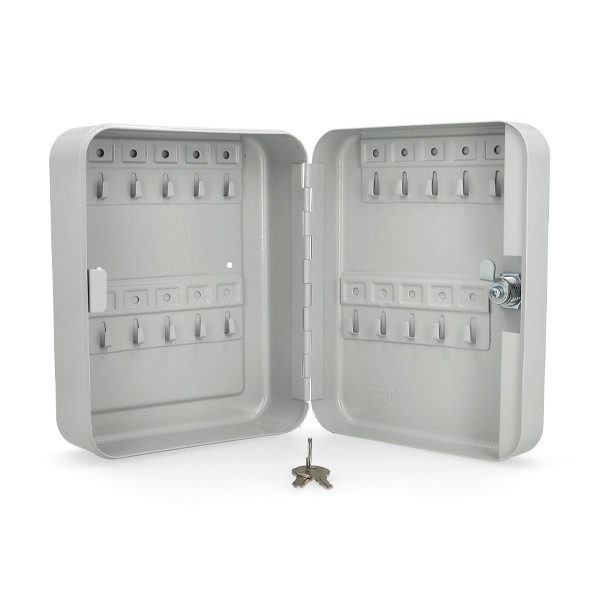 123encre armoire à clés pour 20 clés - gris 302949 - 2