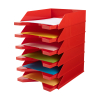 123inkt 123encre bac à courrier - rouge (6 pièces) 52270025C 8344250-14461 302410 - 4