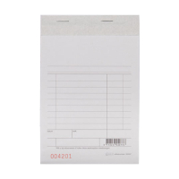 123inkt 123encre bloc de caisse avec carbone (2 x 50 feuilles) - blanc 2346442000C 300097