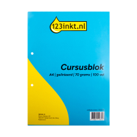 123inkt 123encre bloc de cours A4 ligné 70 g/m² (100 feuilles) 100058103C 302234