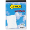 123encre bloc de cours A6 ligné 70 g/m² 100 feuilles