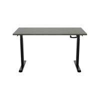 123inkt 123encre bureau assis-debout à manivelle piètement noir plateau Logan 160 x 80 cm  302604