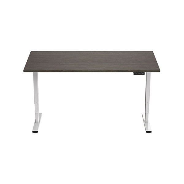 123inkt 123encre bureau assis-debout électrique piètement blanc plateau Logan 160 x 80 cm (2 moteurs)  302624 - 1