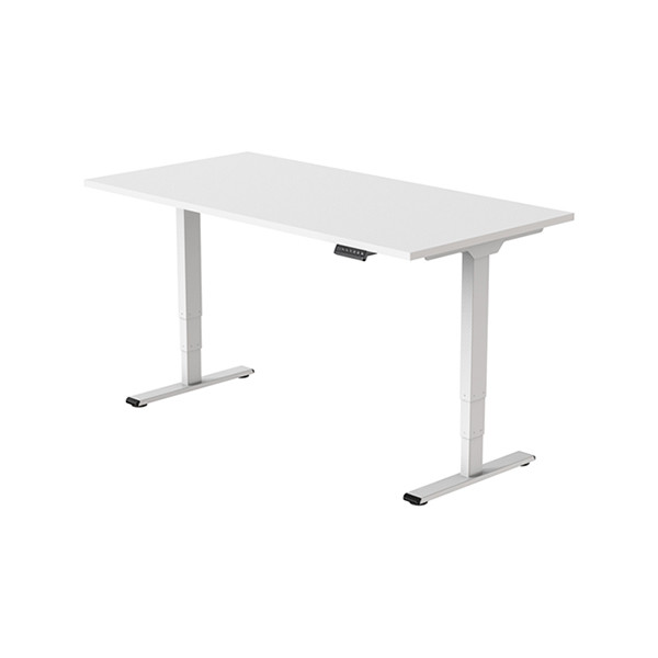 123inkt 123encre bureau assis-debout électrique piètement blanc plateau blanc 140 x 80 cm (2 moteurs)  302614 - 3