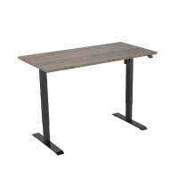 123inkt 123encre bureau assis-debout électrique piètement noir plateau Logan 140 x 80 cm (1 moteur)  302646