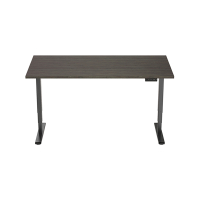 123inkt 123encre bureau assis-debout électrique piètement noir plateau Logan 140 x 80 cm (2 moteurs)  302612