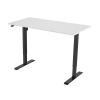 123inkt 123encre bureau assis-debout électrique piètement noir plateau blanc 140 x 80 cm (1 moteur)  302644 - 2