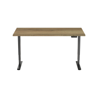 123inkt 123encre bureau assis-debout électrique piètement noir plateau naturel 160 x 80 cm (2 moteurs)  302621