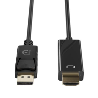 123inkt 123encre câble DisplayPort vers HDMI (2 mètres) 11.99.5786C 51957C CCGP37104BK20C K5561HQSW.2C 302274