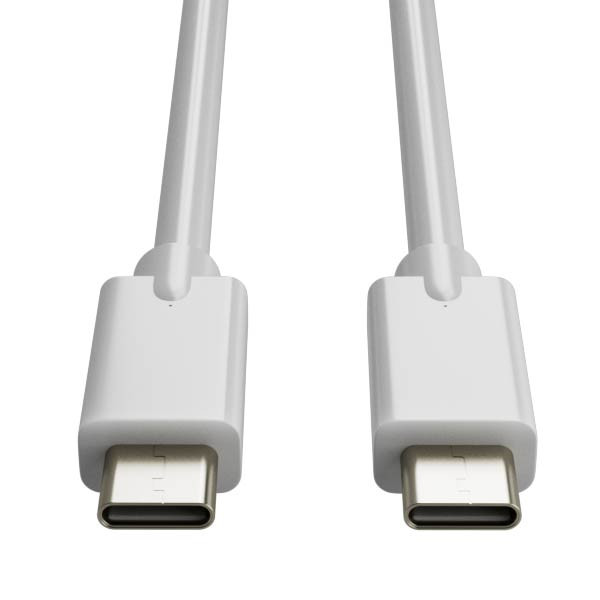 123inkt 123encre câble de charge USB-C vers USB-C 3.2 (2 mètres) - blanc CCTB64020AL20C 302270 - 1