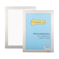 123encre cadre d'affichage A5 auto-adhésif (2 pièces) - argent 301248