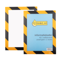 123inkt 123encre cadre d'affichage A5 auto-adhésif (2 pièces) - noir/jaune  301250